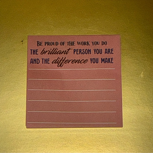 Inspirational Pink Sticky Notes - Picture 7 of 8